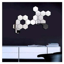 Décoration de chambre de bébé fille - Stickers muraux hexagonaux en acrylique