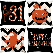 Halloween pumpkin pillow cover linen 18x18cm and 45x45cm