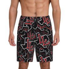 Texans men's short pajama pants with football logo