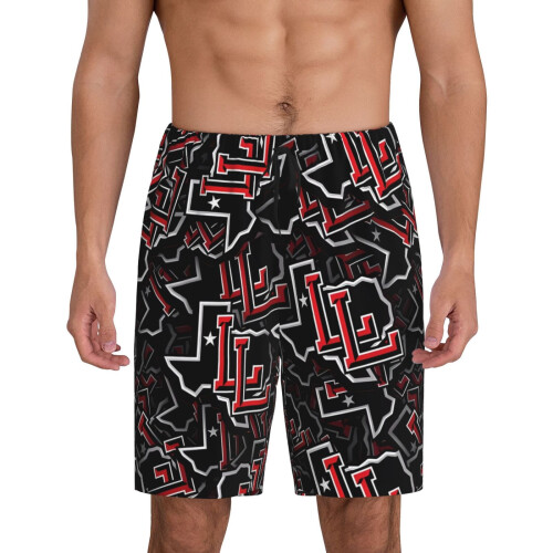 Texans heren korte pyjamabroek met voetballogo