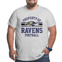 Ravens Herren-Football-T-Shirt in großen Größen