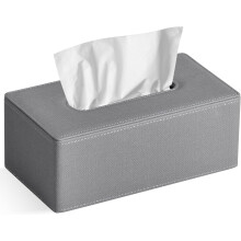 Rektangulärt pappersfodral till näsduksask i PU-läder 23 x 13 x 10 cm