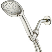 Satin Nickel Square Handheld Shower with 72-inch Hose