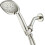Τετράγωνο ντους χειρός Satin Nickel με λάστιχο 72 ιντσών 1