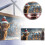 Weihnachtliches Garagentorbanner mit Schneeflocken-Set 6