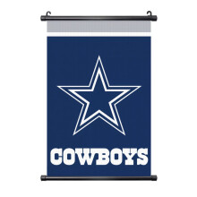 Décoration murale de football américain Cowboys en PVC noir Axis3Sizes