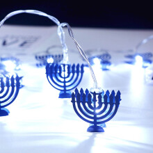 Luzes de Natal em formato de floco de neve âmbar, alimentadas por bateria, pacote com 10 unidades.