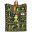 Manta de flanela natalina do Grinch, 127 x 152 cm (50 x 60 polegadas) 1
