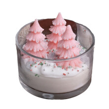 Duftkerze mit Weihnachtsbaumduft aus Sojawachs, 340 g