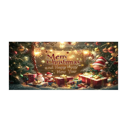 Weihnachtsgaragenbanner 480 x 210 cm
