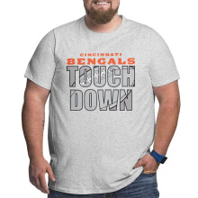 Bengals Herren-T-Shirt mit kurzen Ärmeln für große und kräftige Fans