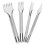 Leather hole punch set 4 pcs 1/2/4/6 prong spacing 3