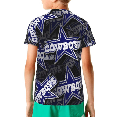 Αθλητικό πουκάμισο DC Cowboys για νέους με κοντό μανίκι 1