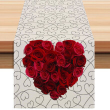 Table Runner Linen for Candlelit Dinner 120x30 cm