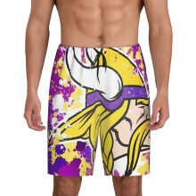 Herenpyjamabroek met Vikingthema, sportshort, één paar