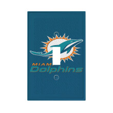 Dolphins leather Roman frame wall switch single