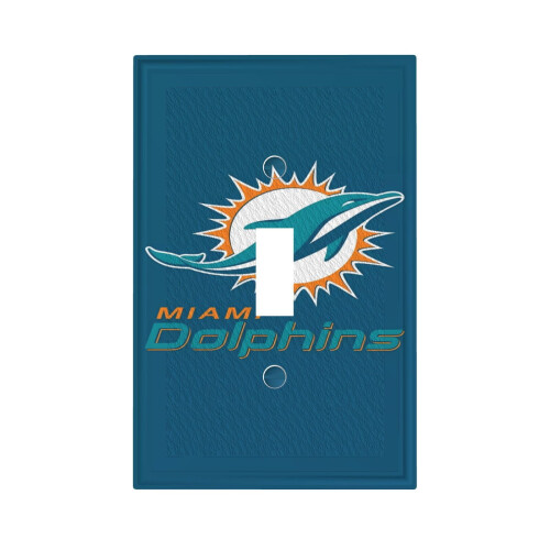 Dolphins leather Roman frame wall switch single