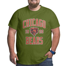 Camiseta de futebol americano CHI Bears masculina tamanho grande e alto