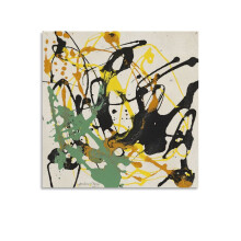 Poster con stampa astratta di Jackson Pollock, 20x20 pollici