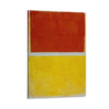 Estampe de Mark Rothko « Rouge et Jaune », 1952, sur toile, 20 x 30 cm (8 x 12 pouces).
