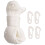 Flag Pole Halyard Rope 50 ft  1/4 in with 4 Hook Clips 1