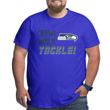 Camiseta masculina de manga curta dos Seahawks para fãs de beisebol