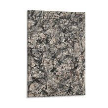 Stampa astratta di Jackson Pollock su tela, poster 12x18 pollici