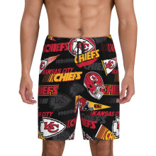 Men's Chiefs Short Pajama Pants Football Logo 1 Pair