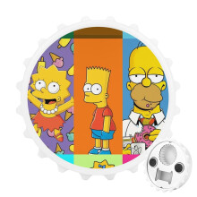 Ouvre-bouteille magnétique Simpson avec autocollant pour réfrigérateur
