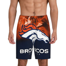 Herr Broncos korta pyjamasbyxor med fotbollslogotyp