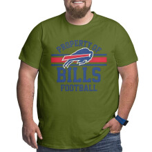 Camiseta masculina tamanho grande e alta com o logotipo do time de futebol americano