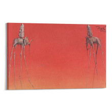 Salvador Dali The Elephants Print Poster 12x18 inch