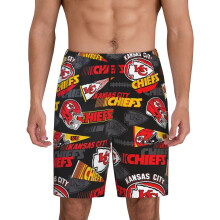 Korte pyjamabroek voor heren met KC Chiefs-voetballogo