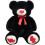 Urso de pelúcia de 43 polegadas com coração vermelho 1