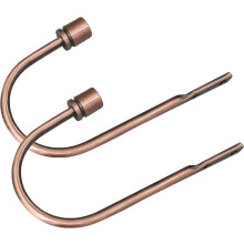 Curtain Holdbacks Metal Wall-Mounted Set of 2 Rose Gold