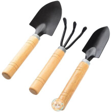 Set de unelte de grădinărit cu greblă mică, unelte pentru suculente, 3 piese
