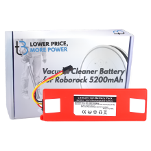 Batteri til Xiaomi Roborock T61 T65 T70 T71R 14.4V 5200mAh BRR-2P4S-5200D