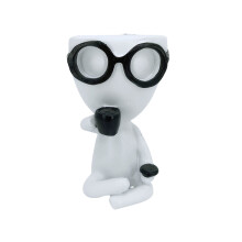 Mini kvetináč na sukulenty zo živice, dekorácia stola, 4 štýly