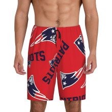 Calça de pijama curta masculina Patriots com logotipo de futebol americano