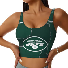 Colete esportivo feminino NY Jets para fitness e dança