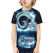 LA Rams kortärmad t-shirt för ungdomar med sportlogotyp