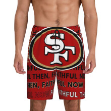 SF49ers korta pyjamasbyxor för män, fotbollslogotyp, 1 par