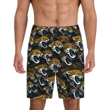 Herr korta pyjamasbyxor med jaguar-logotyp, ett par