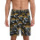 Calça de pijama curta masculina com logo de onça, um par 1