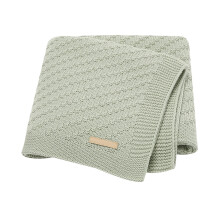 Manta de tricô para bebê, cor sólida, quentinha para outono e inverno.