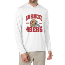 San Francisco49ers herre-T-skjorte med hette, størrelse L