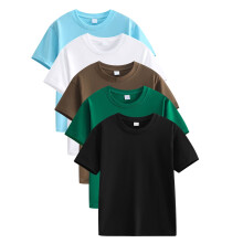 Camisetas infantis cuello redondo manga corta5unidades