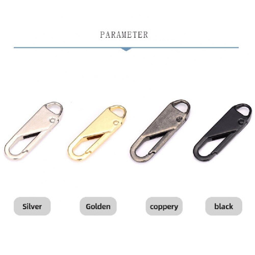 Metal Zipper Tabs Replacement Kit for Jackets and Suitcases 1