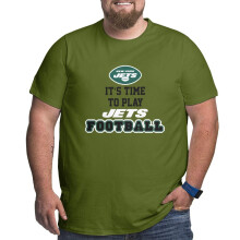 NY Jets herre stor og høj fodbold-T-shirt
