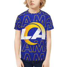 LA Rams kortärmad t-shirt för ungdomar med sportlogotyp